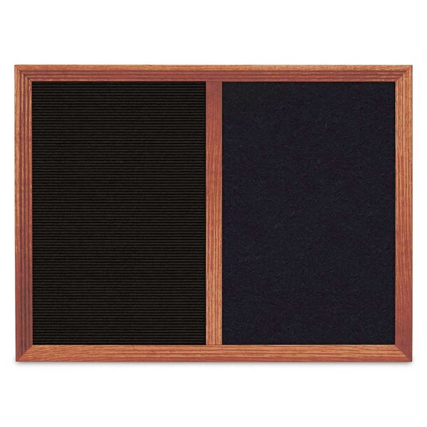 Enclosed Corkboard, 1 Door, 18"x24", 4" Fra